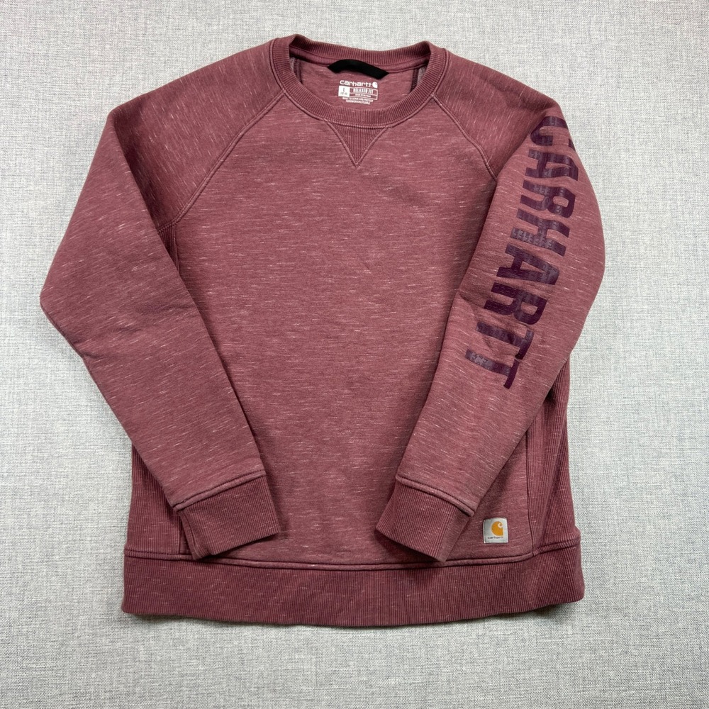 Carhartt Reddish Maroon Heather Sweatshirt with Logo